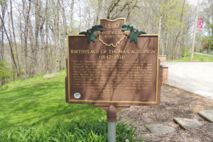 Birthplace of Thomas A Edison Marker - Erie County Ohio Historical Society