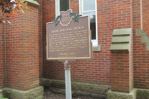 Christ Episcopal Church Marker - Erie County Ohio Historical Society