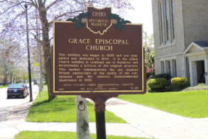 Grace Episcopal Church Marker - Erie County Ohio Historical Society