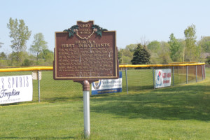 Huron's First Inhabitants Marker - Erie County Ohio Historical Society