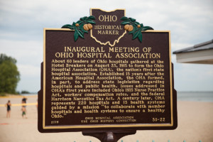 Inaugural Meeting of the Ohio Hospital Association Marker - Erie County Ohio Historical Society