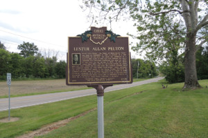 Lester Allan Pelton Marker - Erie County Ohio Historical Society