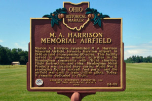 M.A. Harrison Airfield Marker - Erie County Ohio Historical Society