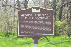 Medusa Portland Cement Company Marker - Erie County Ohio Historical Society