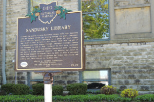 Sandusky Library Marker - Erie County Ohio Historical Society