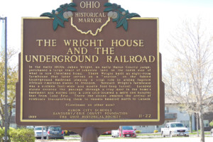 Wright House Underground Railroad Marker - Erie County Ohio Historical Society